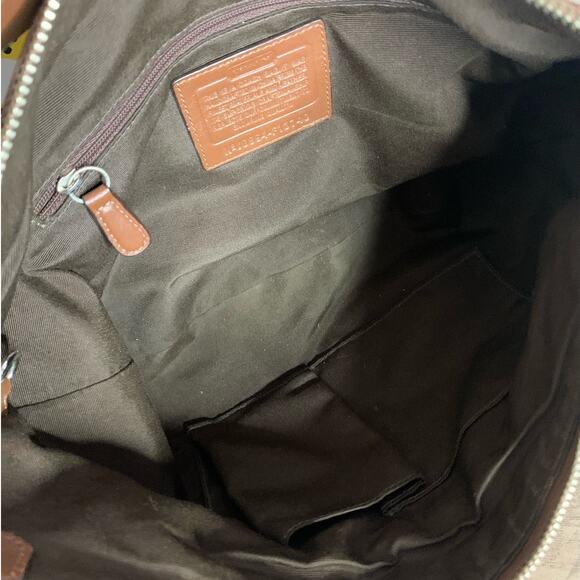 COACH y2k Brown Signature Canvas Hobo Soho Shoulder Bag - Picture 6 of 8